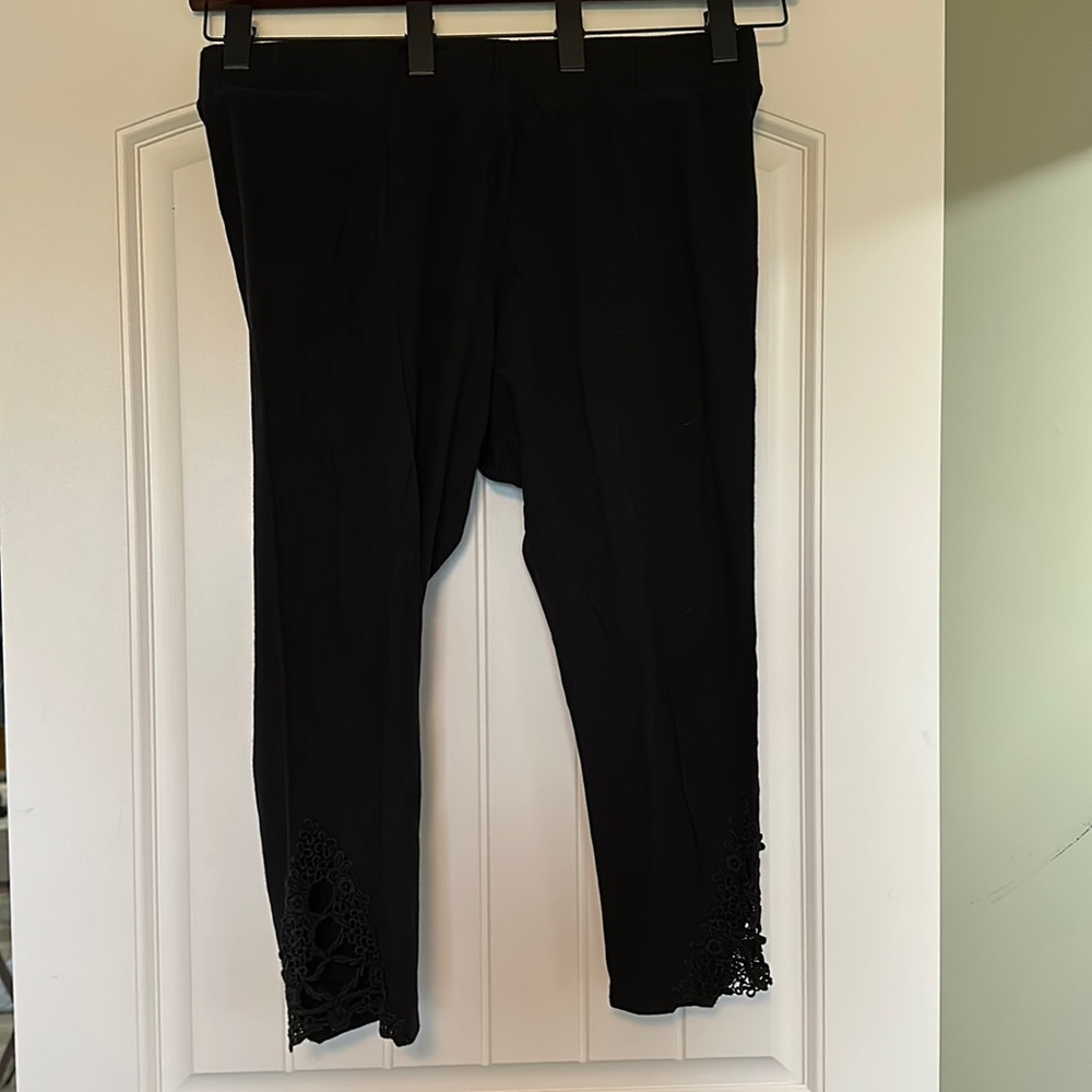 Torrid Capri Leggings with Lace Insert